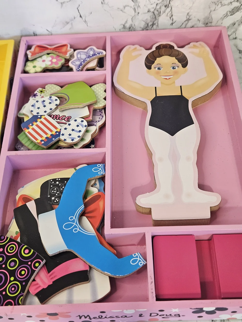 3 Melissa & Doug Wooden Magnetic Dress-Up Dolls Set - Multicolor